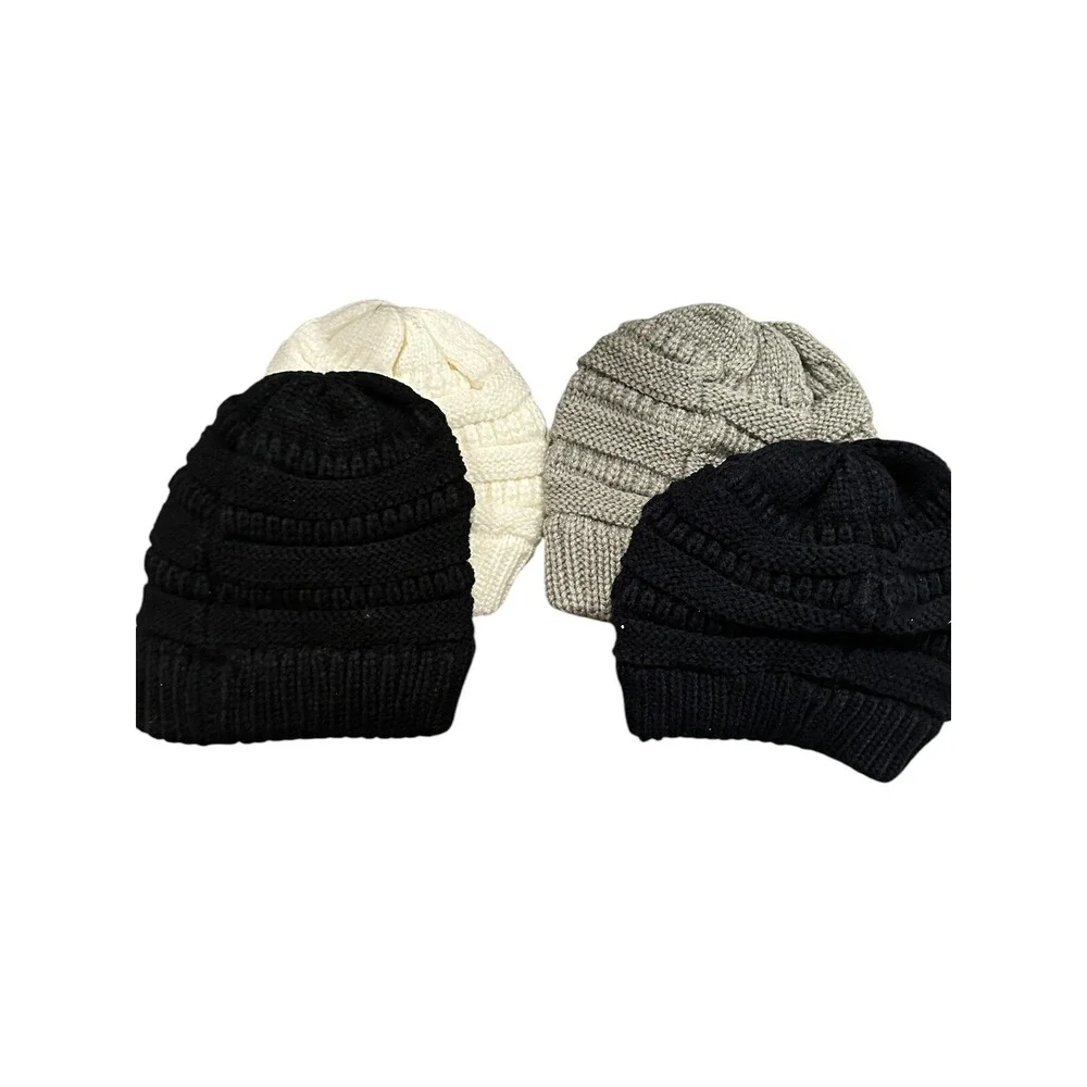Kids Beanies 4 Pack‎ DYKL Winter Knit Hats  Boys Girls Soft Infant Toddler NEW